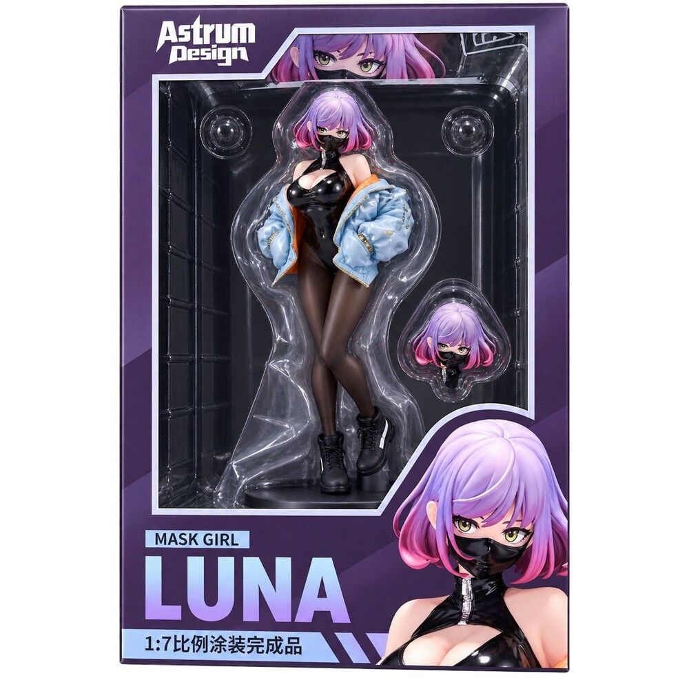 Astrum Design Luna illustration YD 1/7 Scale Figure Mask Girl From Japan F/S
